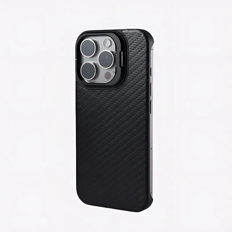 DEPA Genuine Leather Material Frameless Stand Magnetic Phone Cases Applicable To Apple-4
