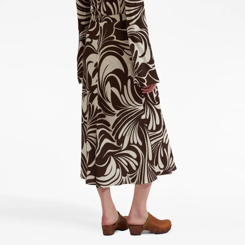 La DOUBLEJ. Abstract print Midi Skirt-2