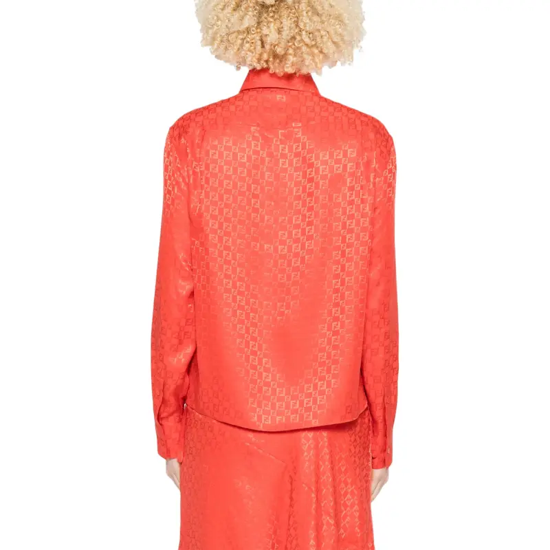FENDI Shirts Women's Red-2