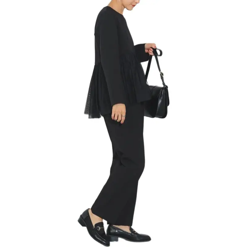 Beams Casual Suit Women's Black-1