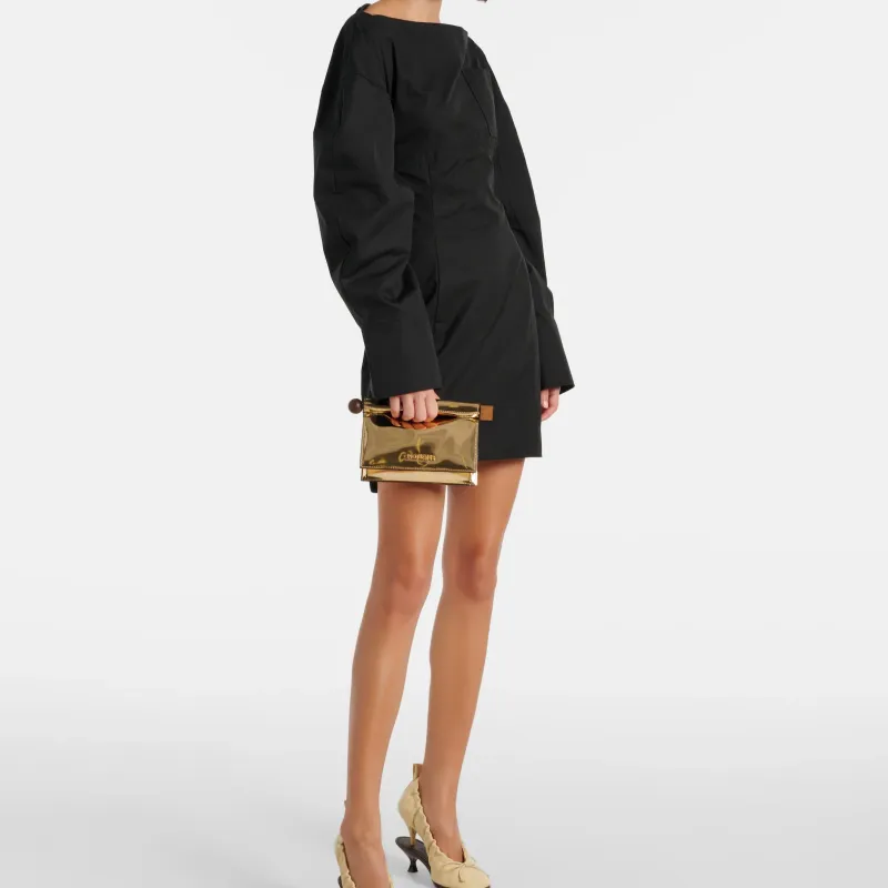 Jacquemus Artificial Leather Shoulder Bag Trumpets Women's Gold-4