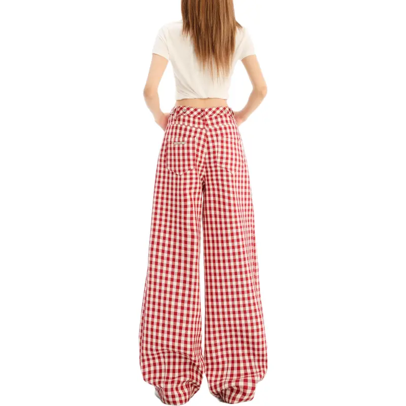 Wen Shan Casual Pants Women's Red-1