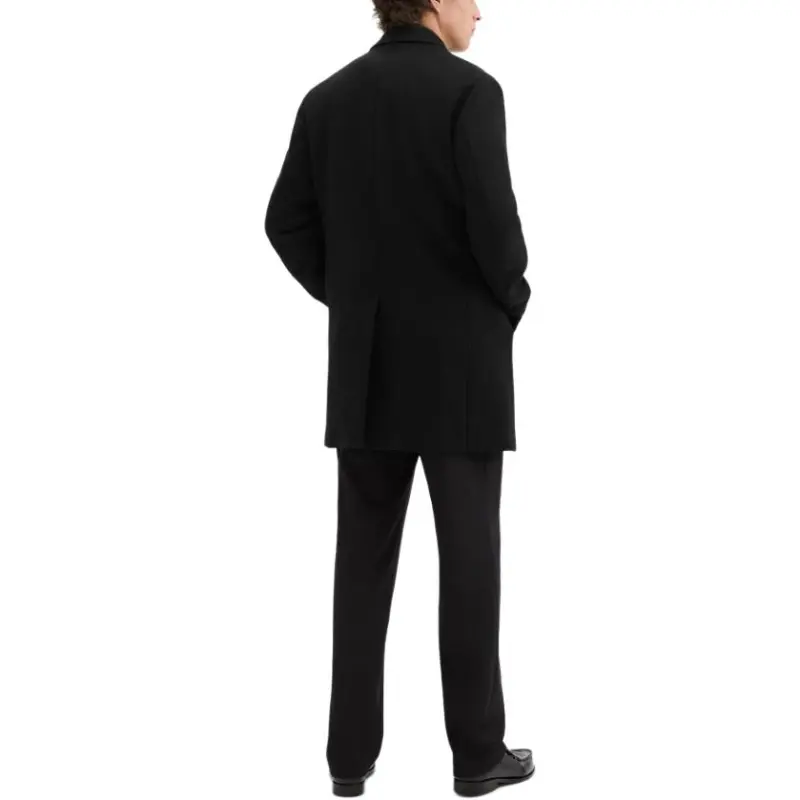 THEORY 3 Button Melton Topcoat-4