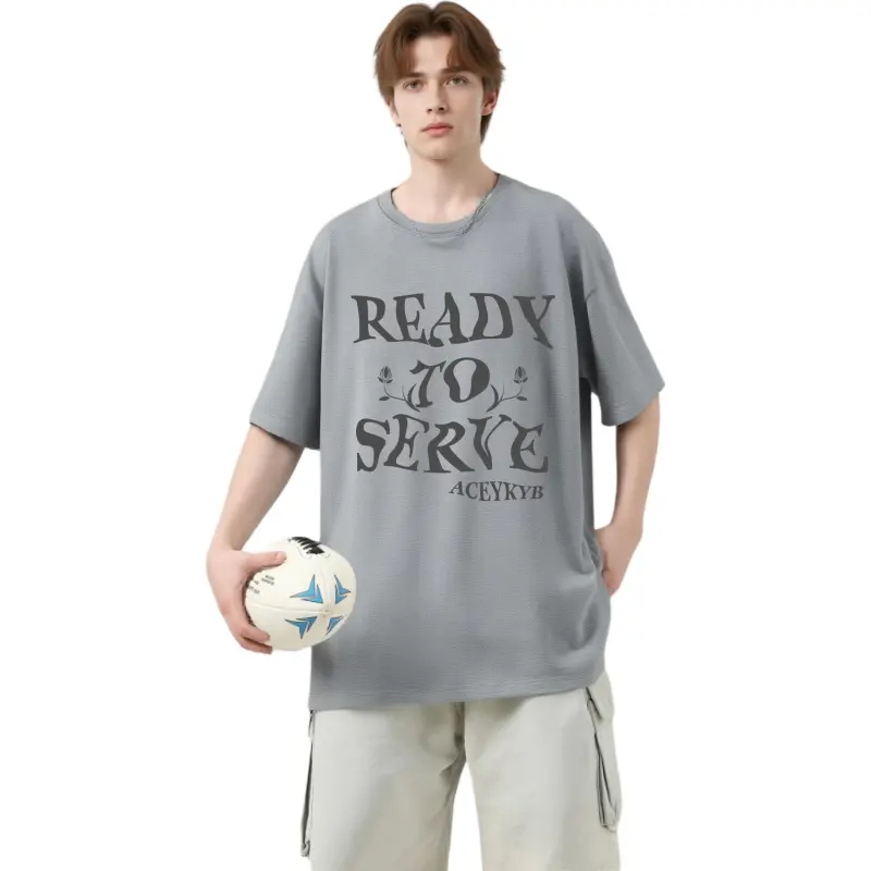 YK&YB T Shirts Unisex Gray-2