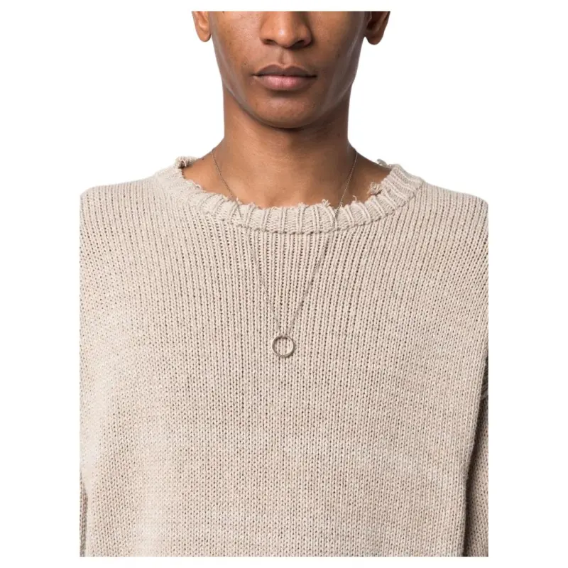 Maison Margiela Pendant Logo Ring Necklace-4