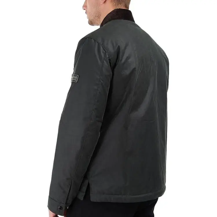 BARBOUR Tourer Logo Patch Waxed Jacket-1