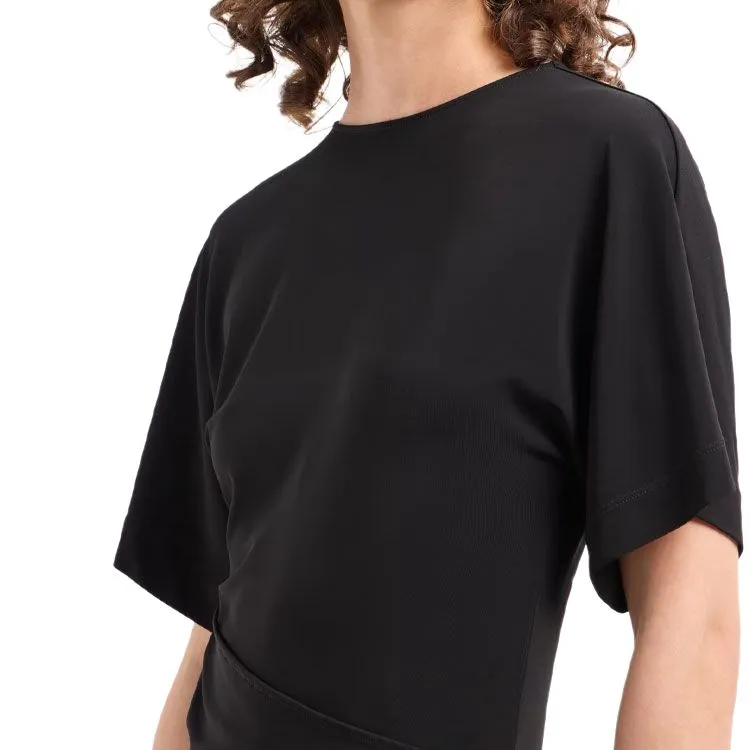 EMPORIO ARMANI Dawn To Dusk Stretch jersey Dress With Flounce-5