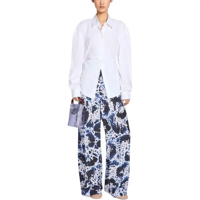 DRIES VAN NOTEN Wide leg Trousers-1