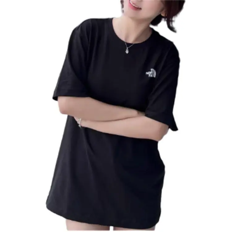 THE NORTH FACE Cotton Basic Ss R Tee Black Korea Version-2