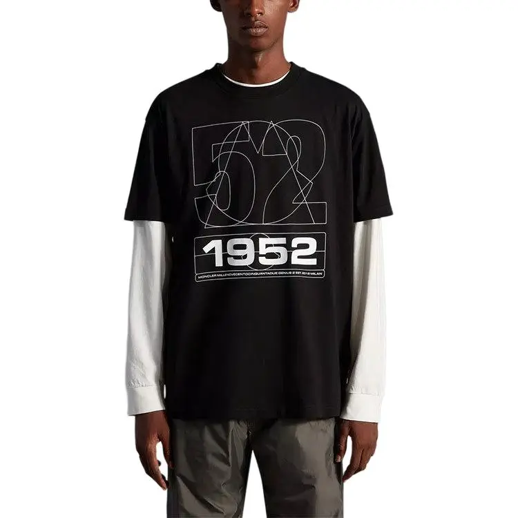 MONCLER GENIUS MONCLER GENIUS 1952 Series T Shirts Men Black-1