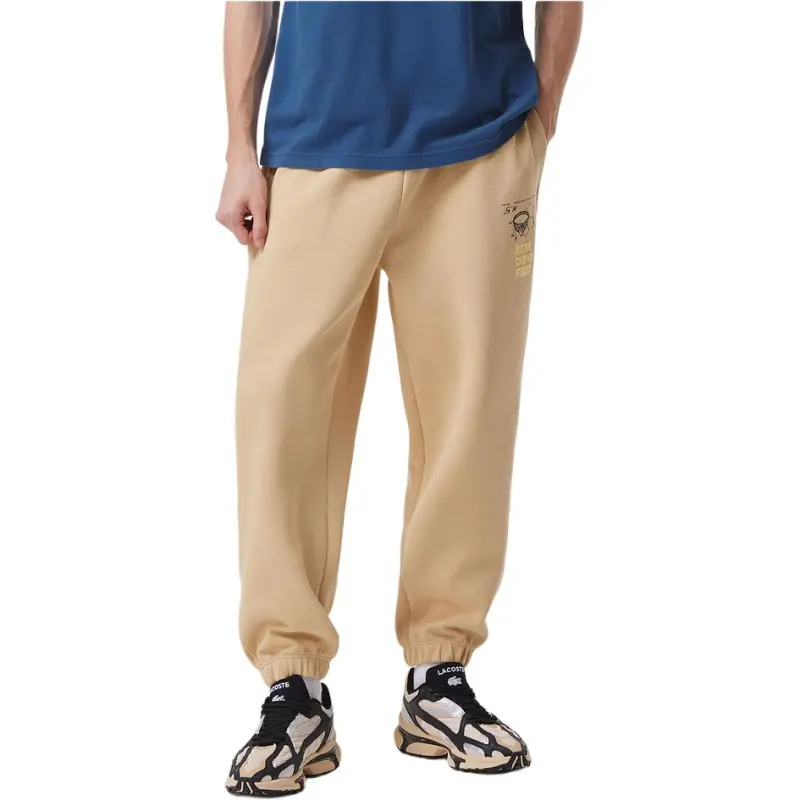 LACOSTE Graphic print Cotton Track Pants-1