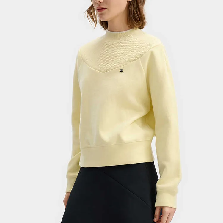 FILA Sweatshirt Women's Coffee Beige Yellow-2