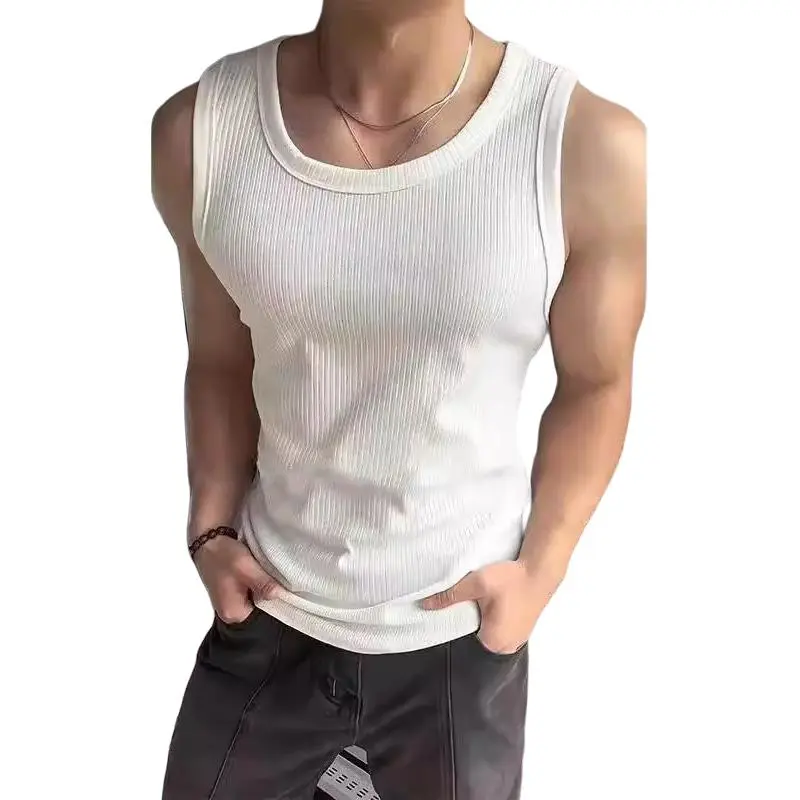 KVIV Tank Tops Men White -2
