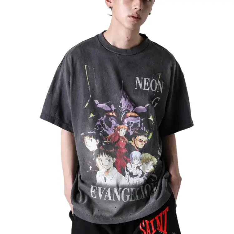 SAINT Mxxxxxx Evangelion Neon Genesis Tee L - POIZON