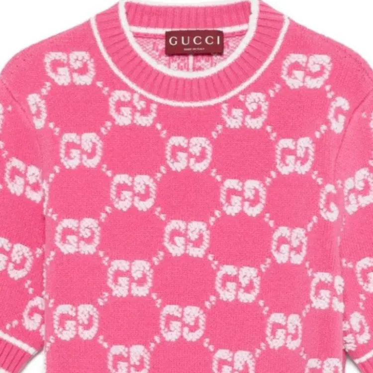 GUCCI Gg Jacquard Knitted Top-5