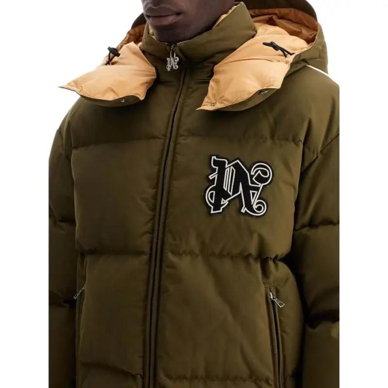 PALM ANGELS Monogram Patch Track Down Jacket-4