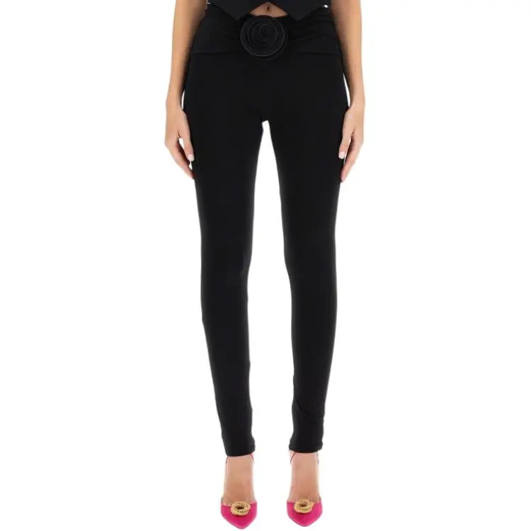 Magda Butrym Flower Embellished Skinny Leggings-1