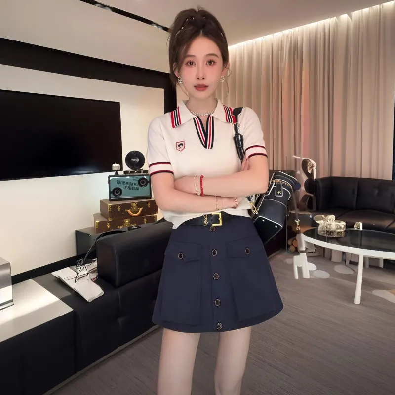 GULIANFEI Two Piece Skirt Sets Women's-4