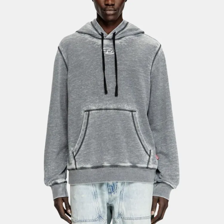 DIESEL S Ginn Hood Div Drawstring Hoodie-2