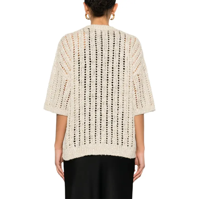 Brunello Cucinelli Sequin embellished T shirt-2