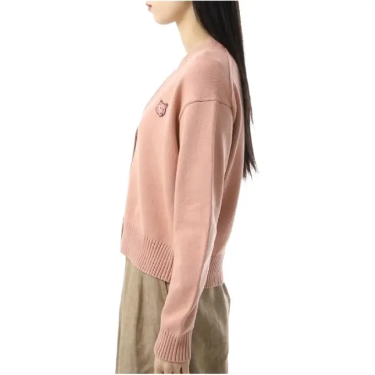 Maison Kitsune Bold Fox Head patch Cardigan-2