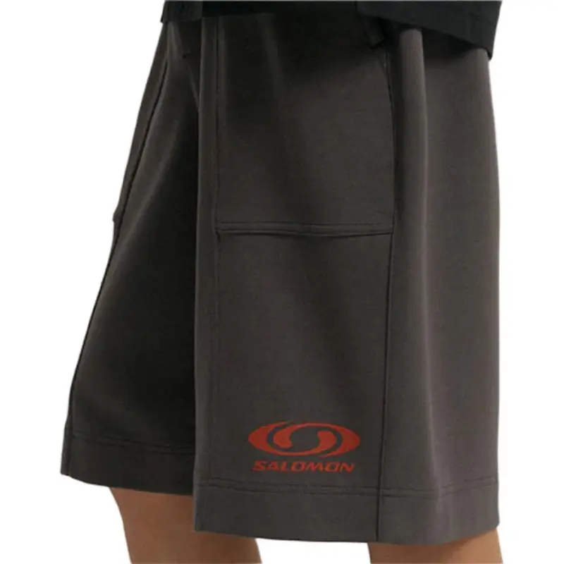 SALOMON Casual Shorts Unisex Charcoal Gray-3
