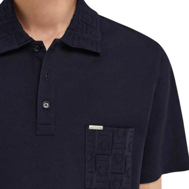 Ferragamo Logo Plaque Polo Shirt-1