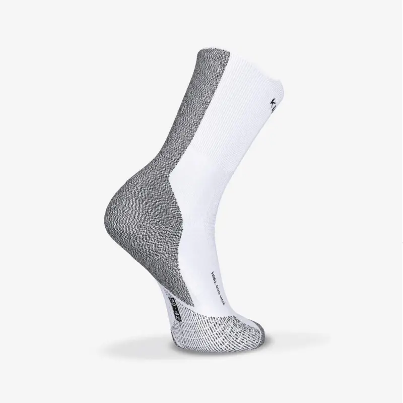 DECATHLON KIPRUN RUN900 Mid Calf Socks Unisex 1 Pack Snow-1