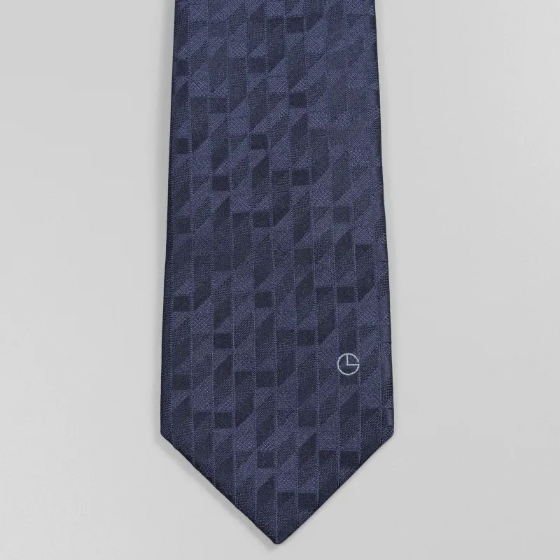 GOLDLION Polyester Ties Men's Blue-23