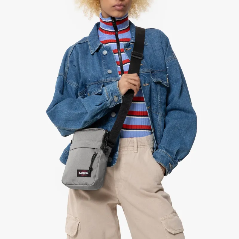 EASTPAK Polyester Crossbody Bag, Shoulder Bag Trumpets Unisex Snow Gray-3