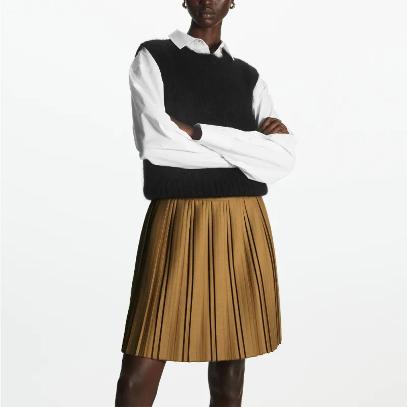 COS Casual Short Skirts Women's Light Brown-1