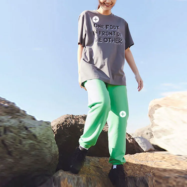 UNIQLO Knitted Sweatpants Women's Green-1