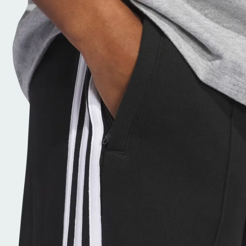 Adidas Originals Adicolor 3 Stripes Loose French Terry Wide Leg Pants-5