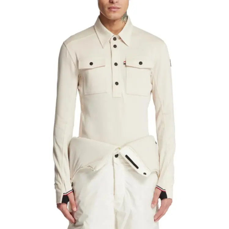 Moncler Polartec Long Sleeve Polo Shirt-3