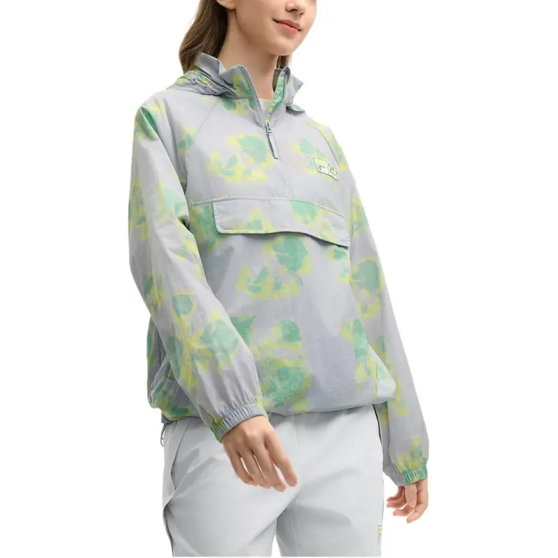 FILA x MAISON KITSUNE ORIGINALE Jacket Women's Rosemary Gray-4