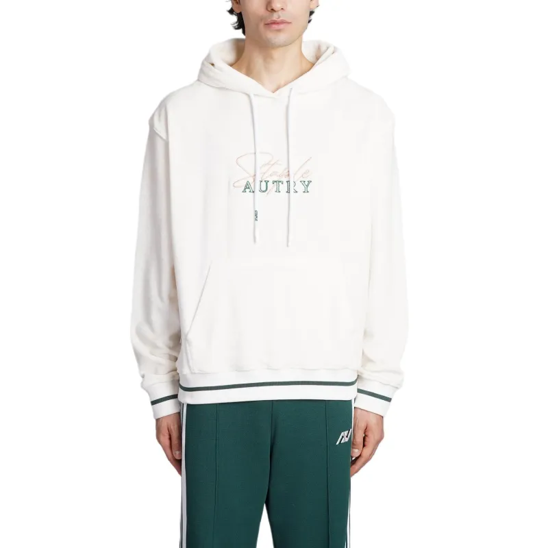 AUTRY X Jeff Staples Logo Embroidered Drawstring Hoodie-2