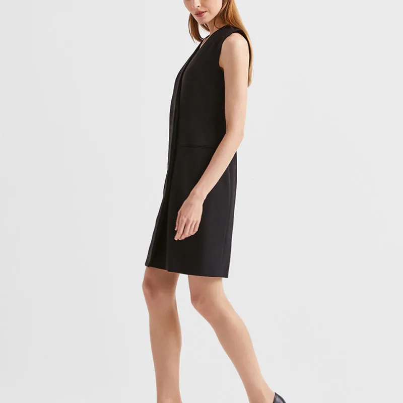 THEORY Sleeveless Dresses Women's Black-3