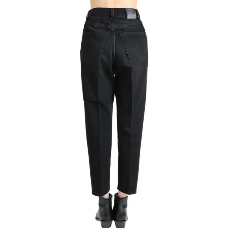 TOTEME Logo patch Cropped Jeans-2