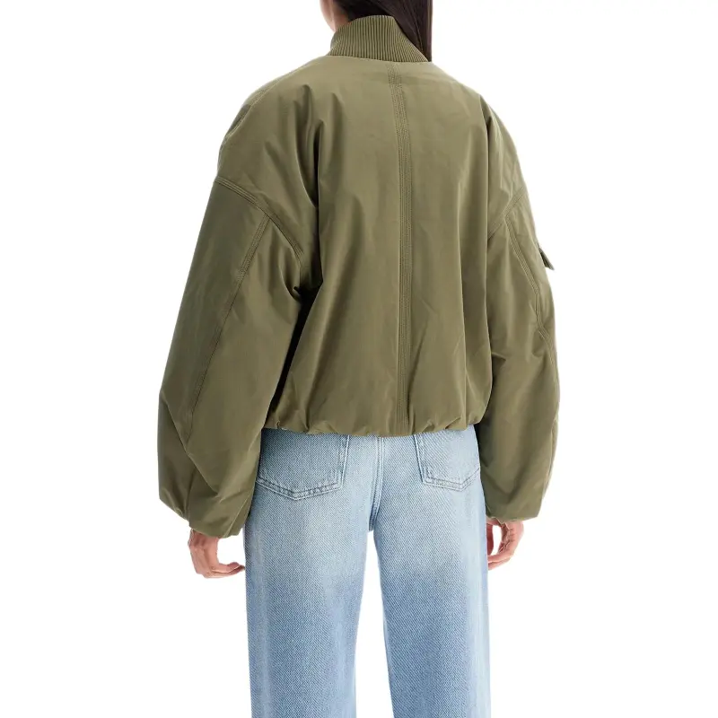 GANNI Drop Shoulder Bomber Jacket-3