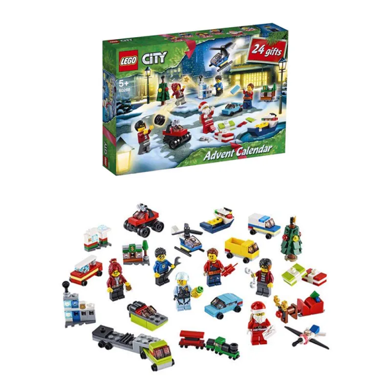 LEGO City Collection, Christmas Countdown Calendar Building Blocks 301 600 60268-3