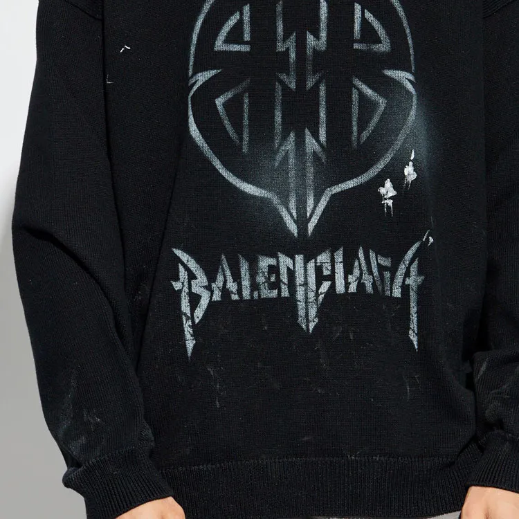 Balenciaga Bb Logo Crewneck Sweatshirt-4