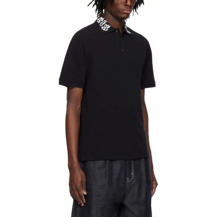 PALM ANGELS Logo print Polo Shirt-2