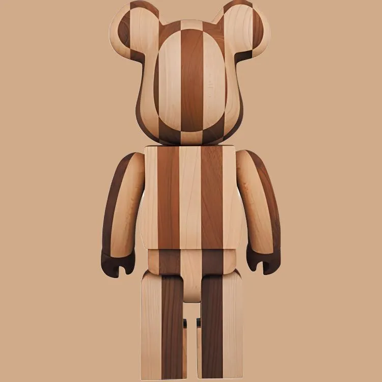BE@RBRICK Karimoku Longitudinal Chess-3