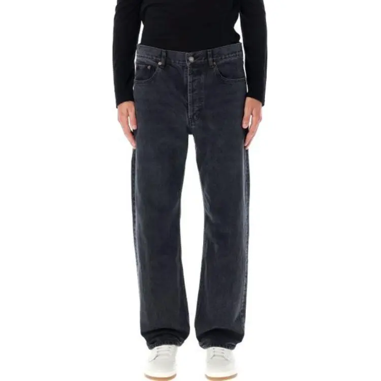 SAINT LAURENT Loose Fit Mid Rise Jeans-3