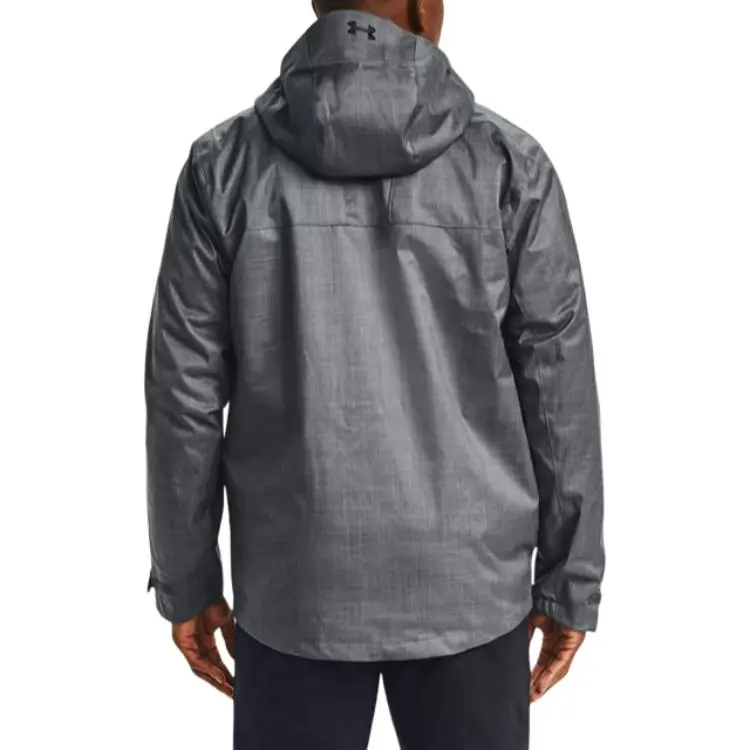 Under Armour Outdoor Hiking Water Resistant Windproof Breathable Windbreaker Jacket Unisex Gray Comes With Necklace-4