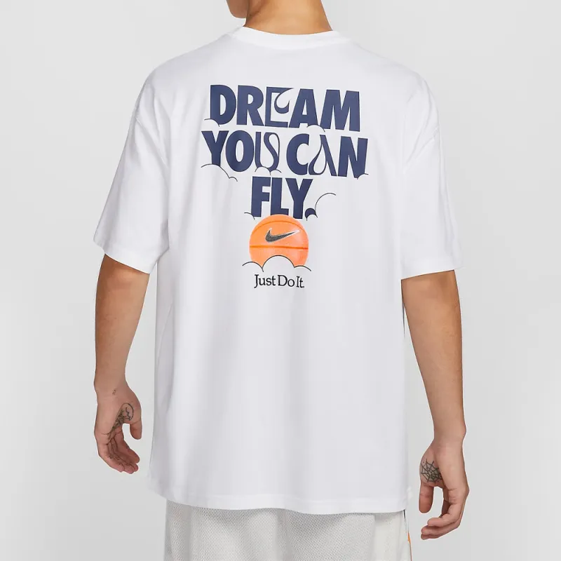 Nike Resistant To High Basketball Series T Shirt Men's White-2
