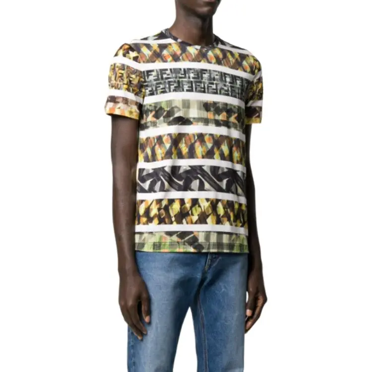 FENDI T-Shirts Men Multicolor-2