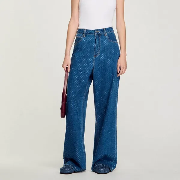 Sandro High rise Wide leg Jeans-3