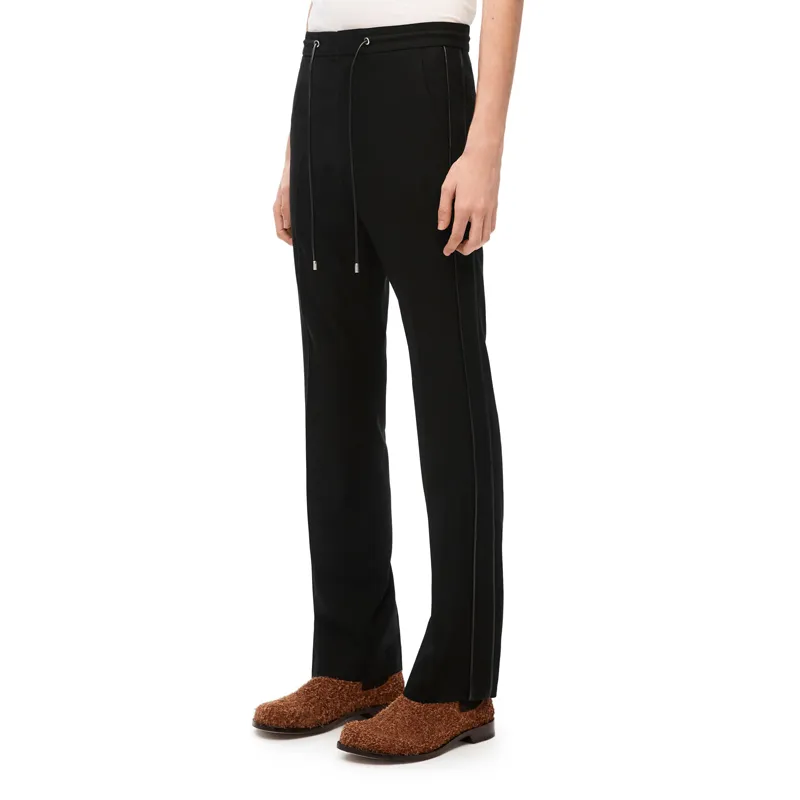 LOEWE Piped trim Wool Track Pants-4