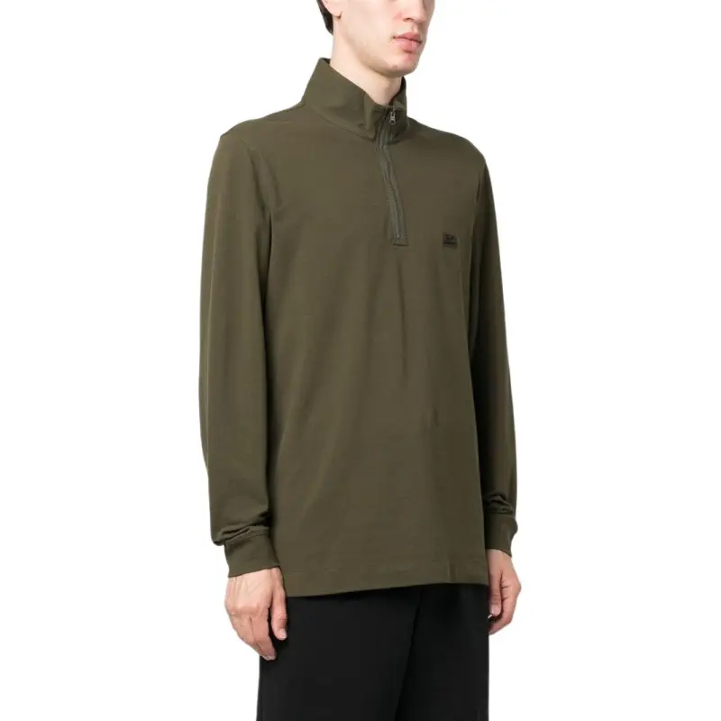 C.P.Company Logo patch Half zip Jumper-1